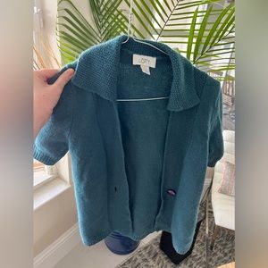Women’s Teal Ann Taylor Loft Sweater Vest, size XS